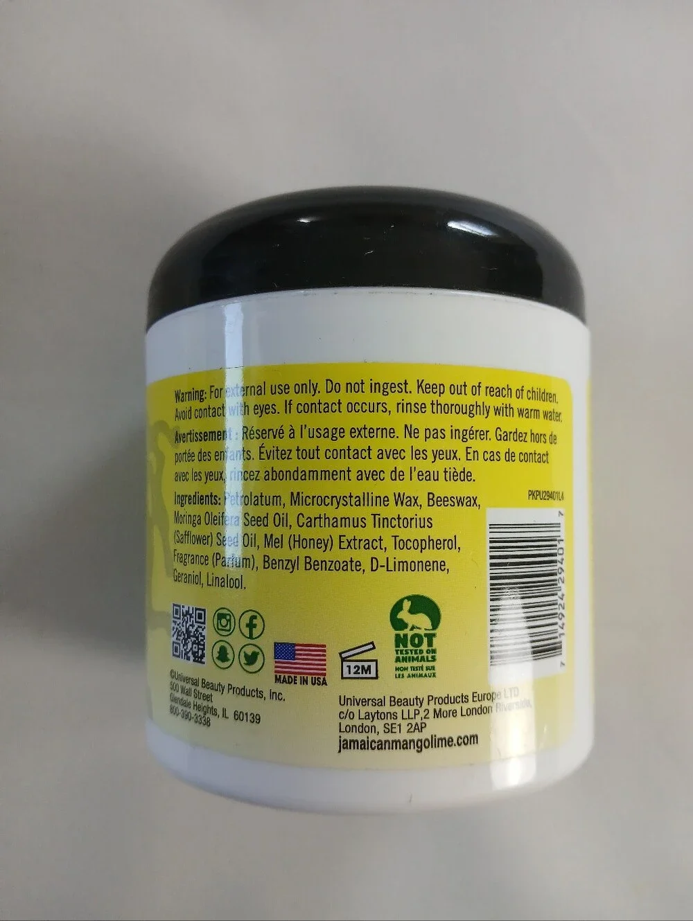 Jamaican mango and lime blocking Firm Wax extra hold 6 oz